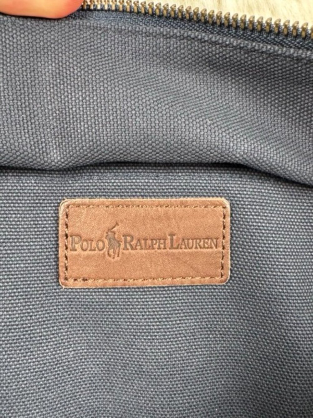 Polo Ralph Lauren Tote Limited Edition Zip Canvas Navy Blue Big Pony #3 Boat Bag - Picture 10 of 11